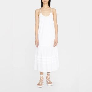 Jonathan Simkhai Lyra Cotton Poplin Midi Tank Dress Beach Resortwear M